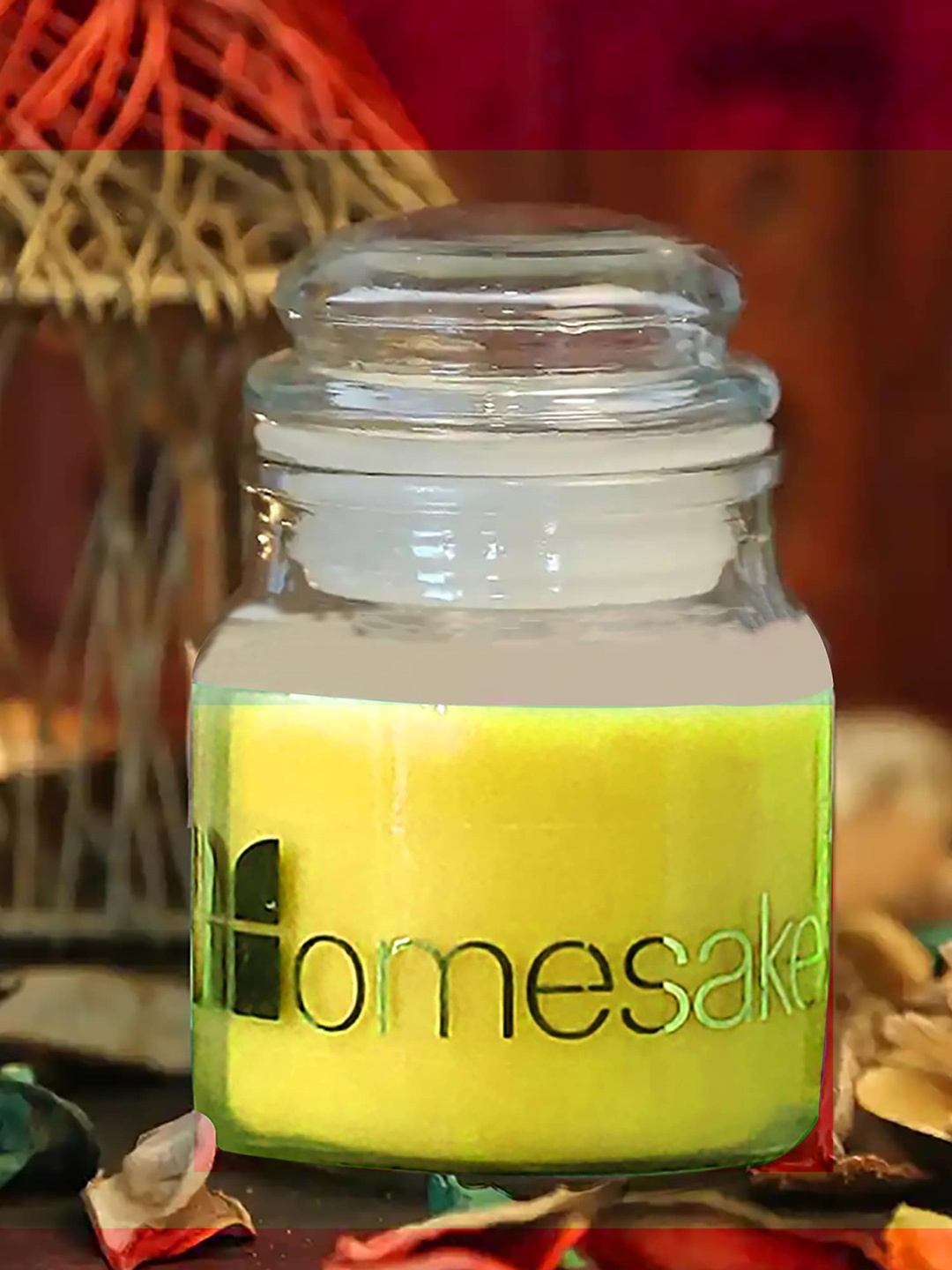 

Homesake Organic Aroma Yellow 2 Pieces Candle Jars