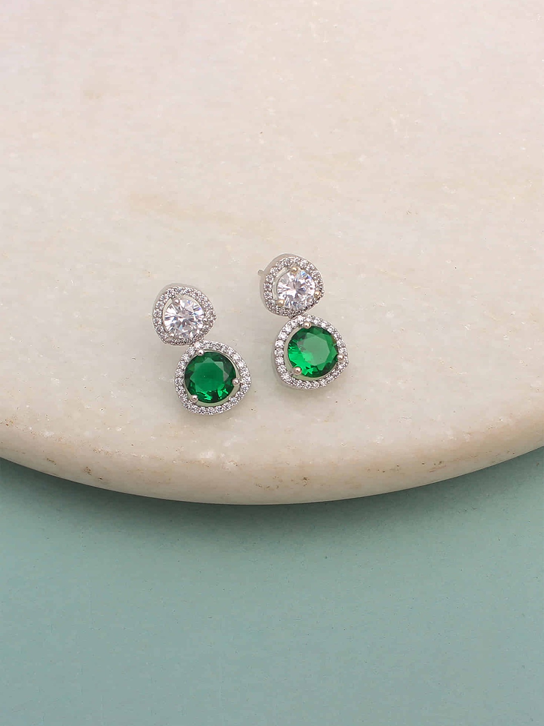

Mirana Rhodium-Plated Drop Earrings, Silver