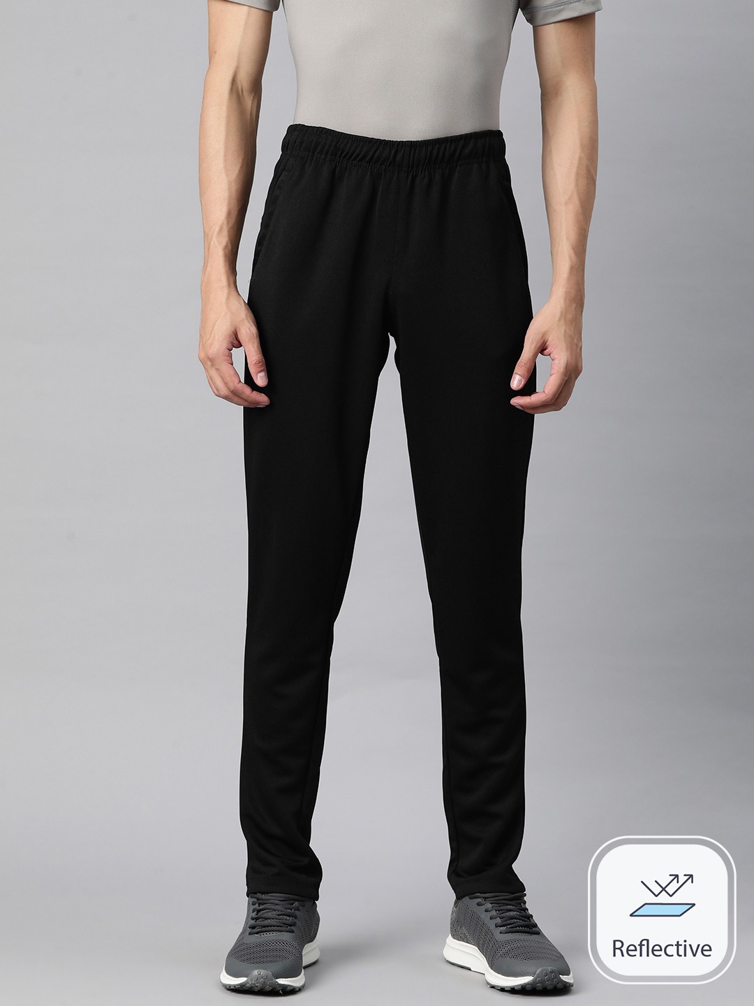

Alcis Men Typography Printed Slim Fit Track Pant, Black