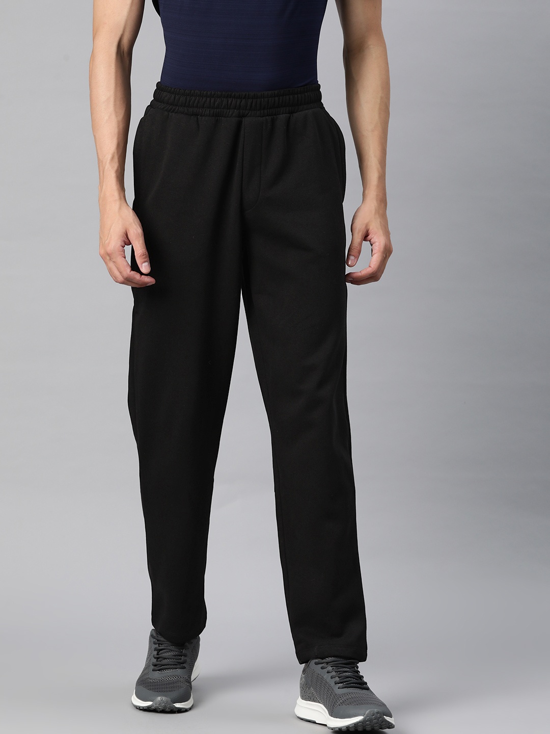 

Alcis Men Solid Slim Fit Sports Track Pants, Black
