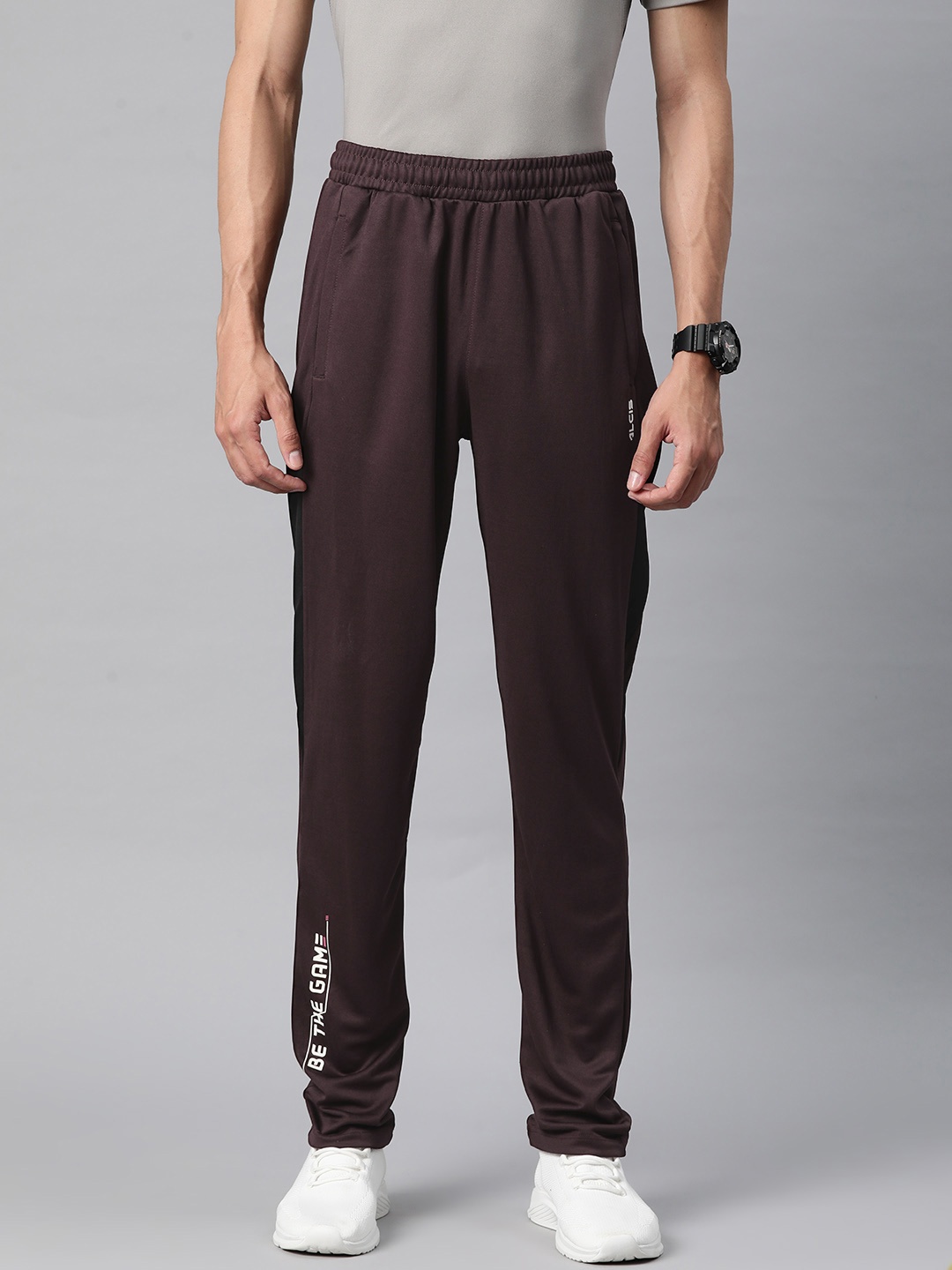 

Alcis Men Typography Printed Slim Fit Track Pants, Burgundy
