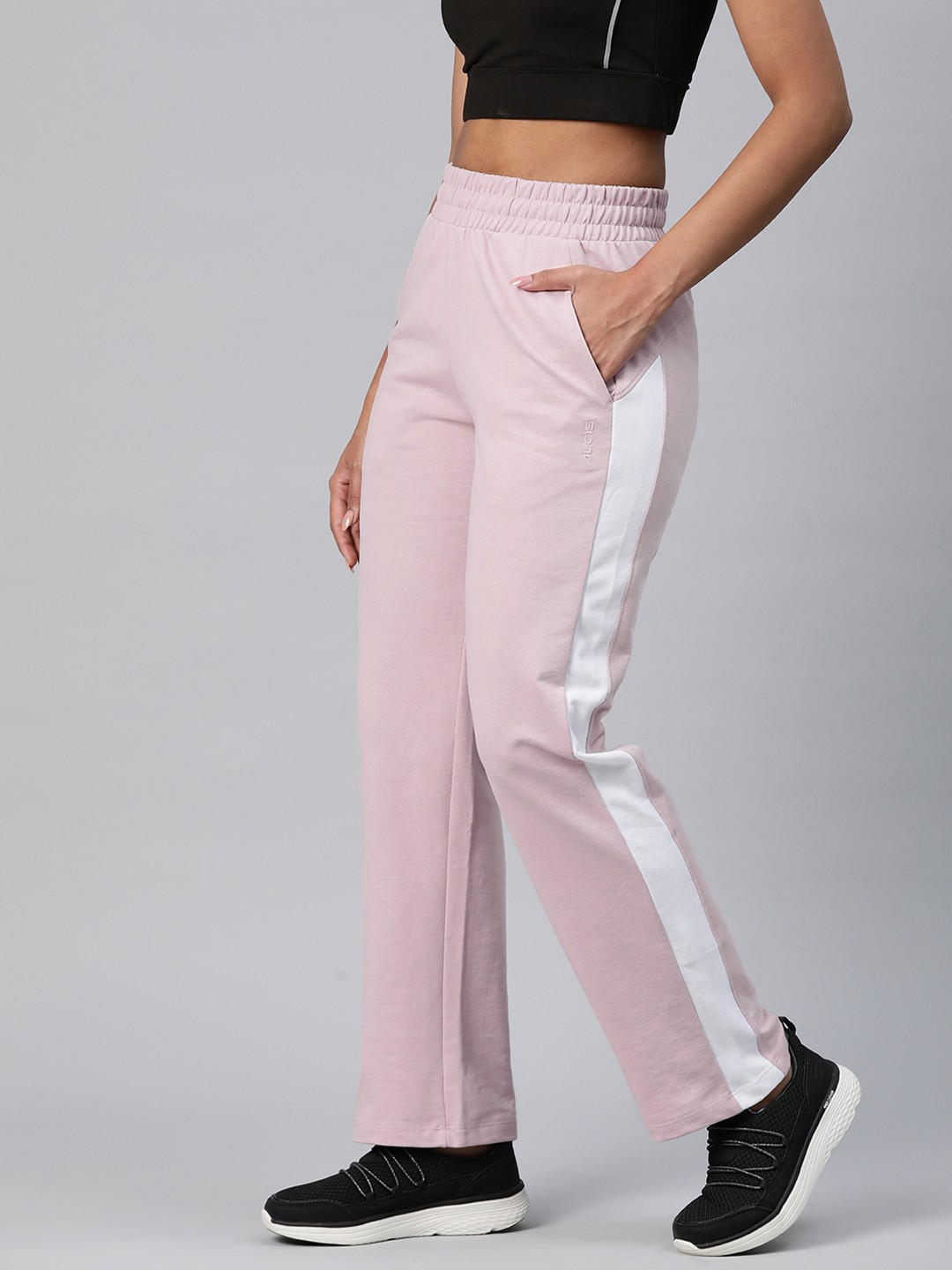 

Alcis Women Solid Regular-Fit Track Pants, Pink