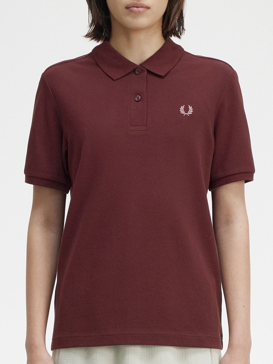 

Fred Perry Polo Collar Cotton T-shirt, Brown