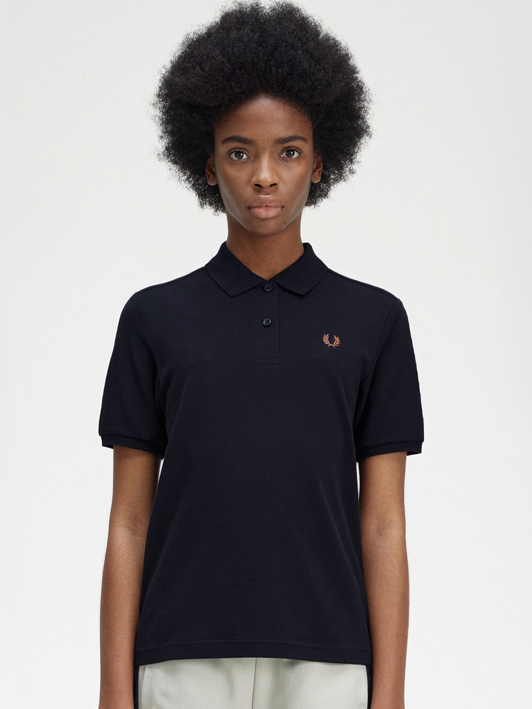 

Fred Perry Polo Collar Cotton T-shirt, Navy blue