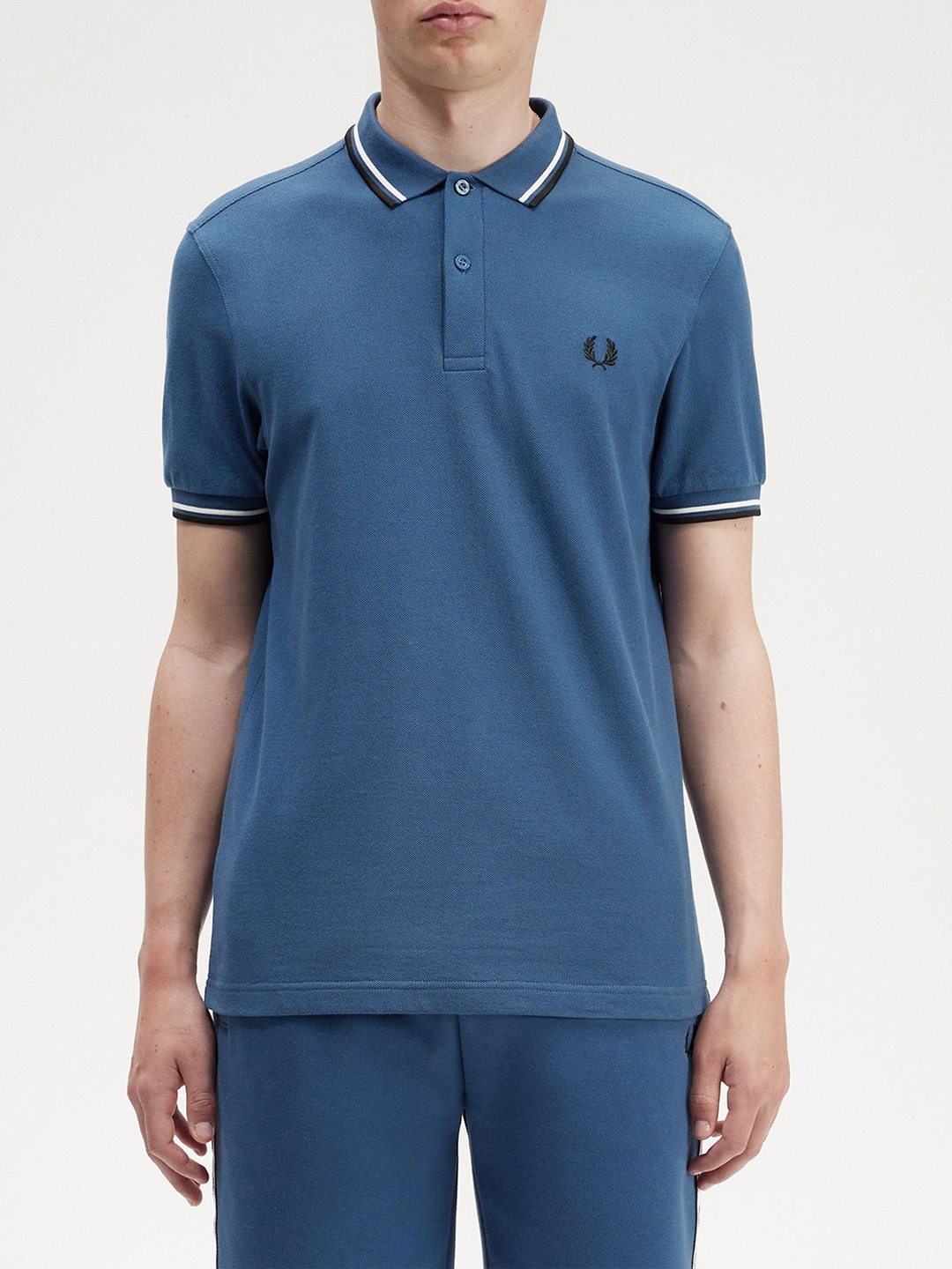 

Fred Perry Polo Collar Cotton T-shirt, Blue