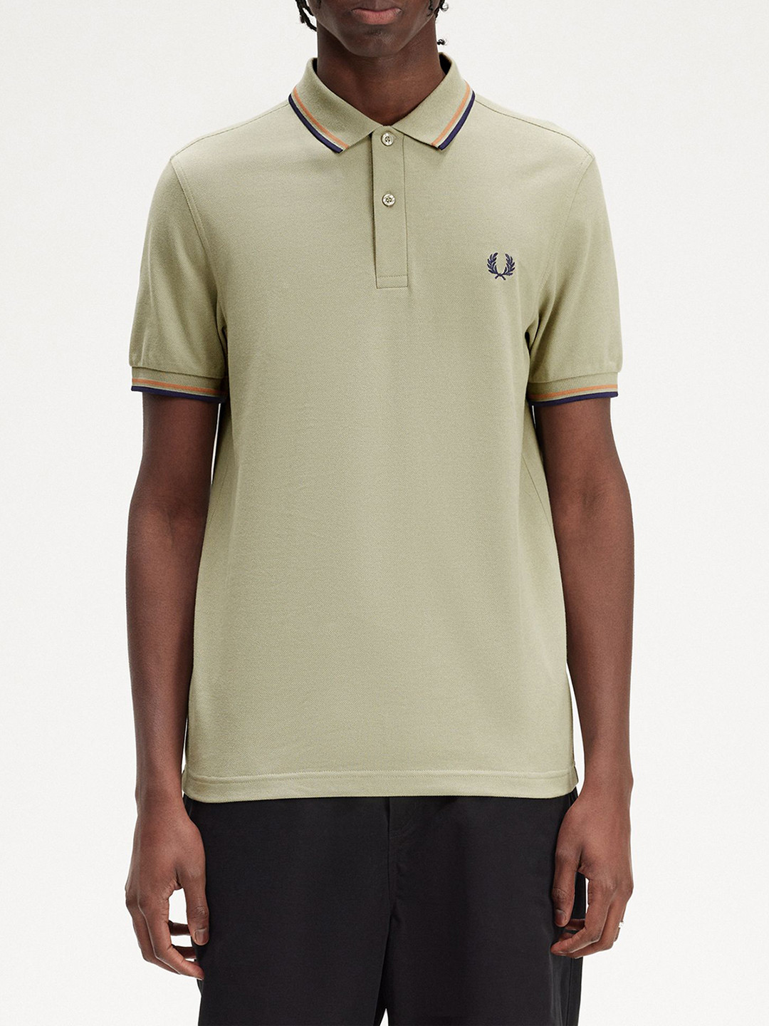 

Fred Perry Polo Collar Short Sleeves Cotton Casual T-shirt, Green