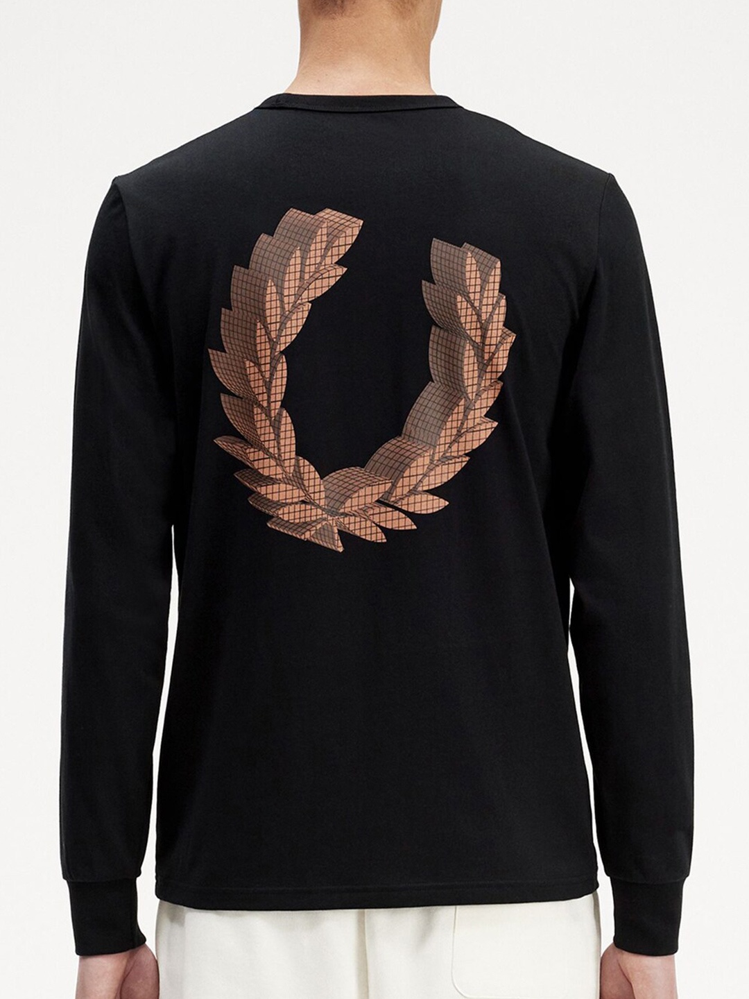 

Fred Perry Graphic Printed Long Sleeves Cotton T-shirt, Black