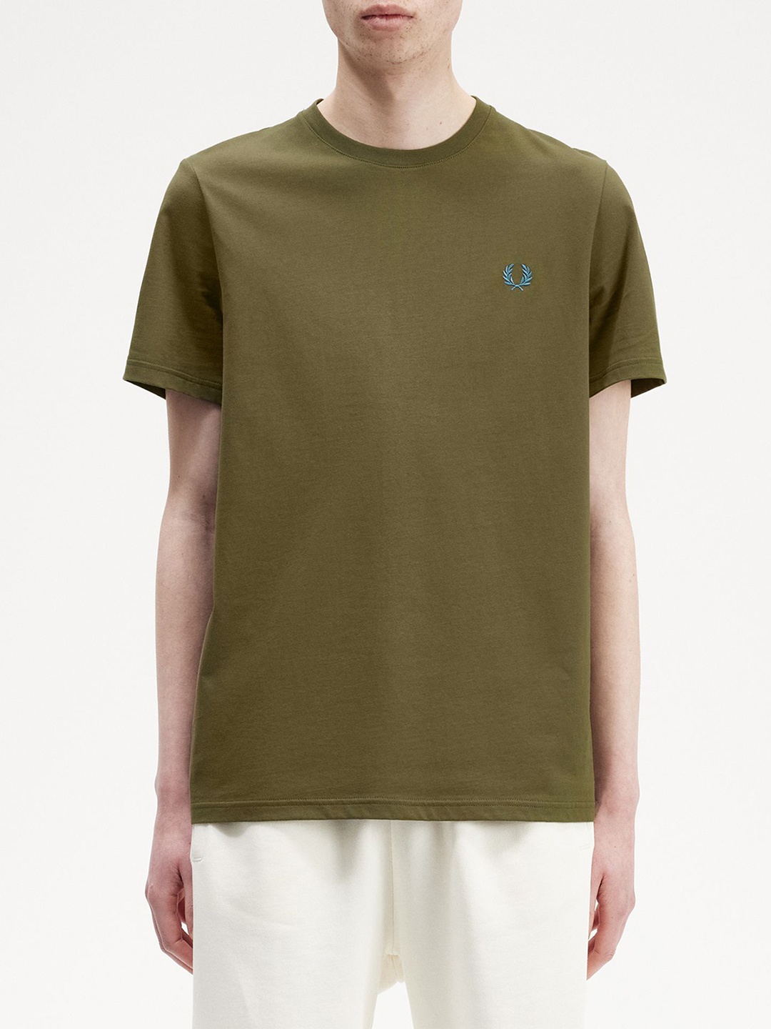 

Fred Perry Graphic Printed Cotton T-shirt, Green