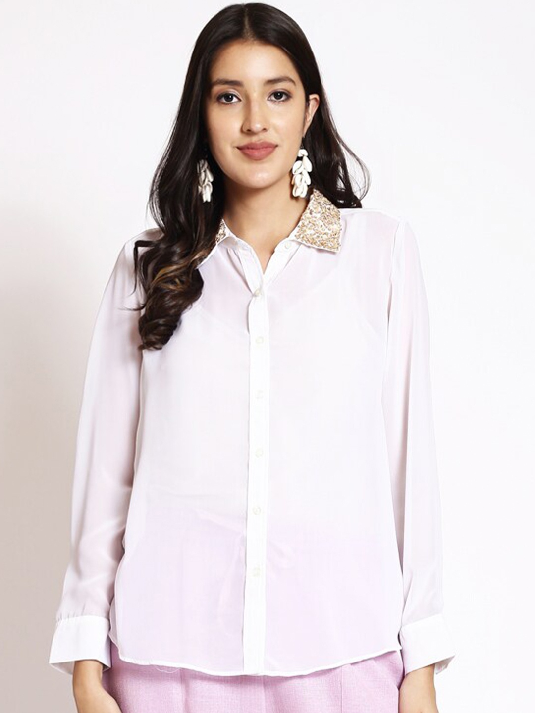 

250 DESIGNS Opaque Party Shirt, White