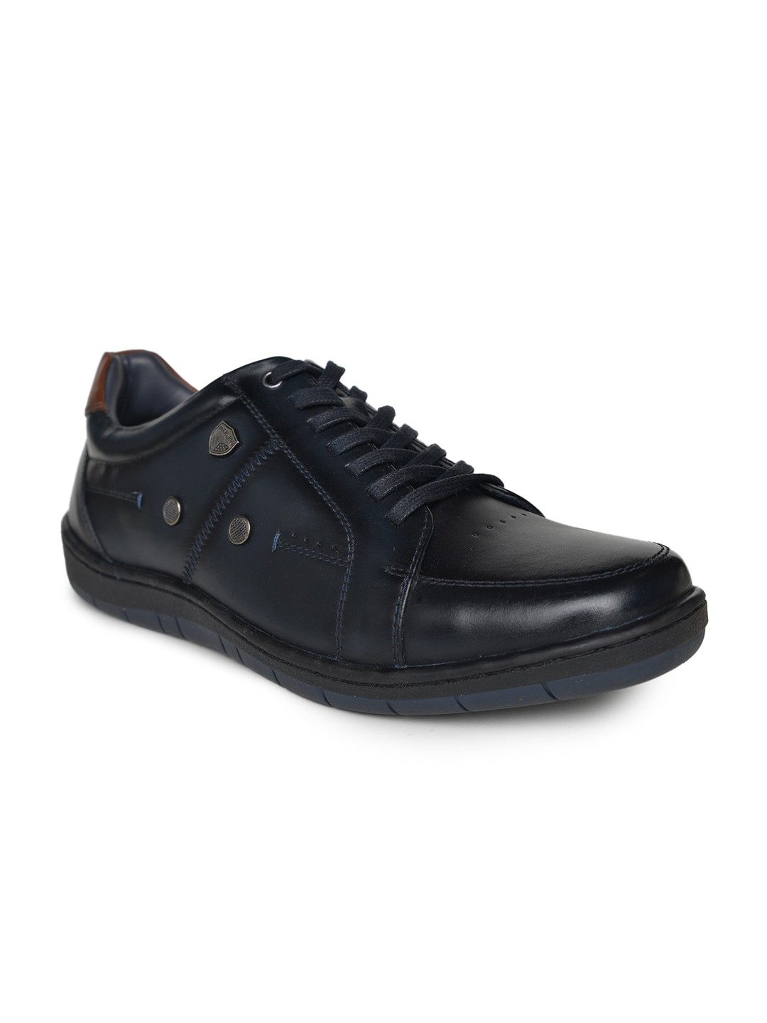 

Buckaroo Men FAMEL Leather Basics Sneakers, Navy blue