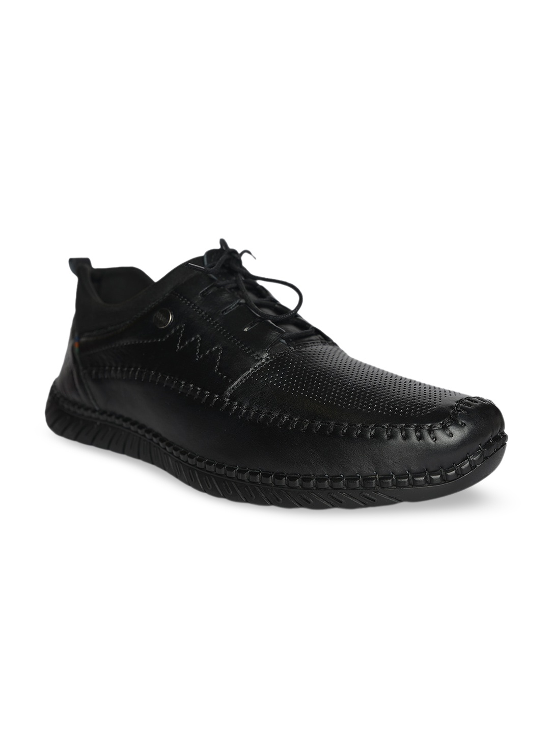 

Buckaroo Men AURA Perforations Leather Sneakers, Black