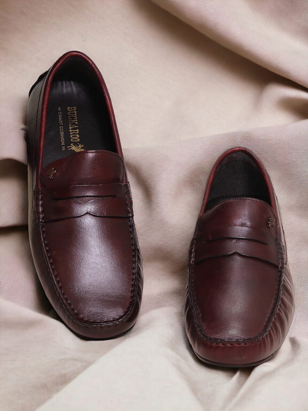 

Buckaroo Men FULTON Leather Penny Loafers, Maroon