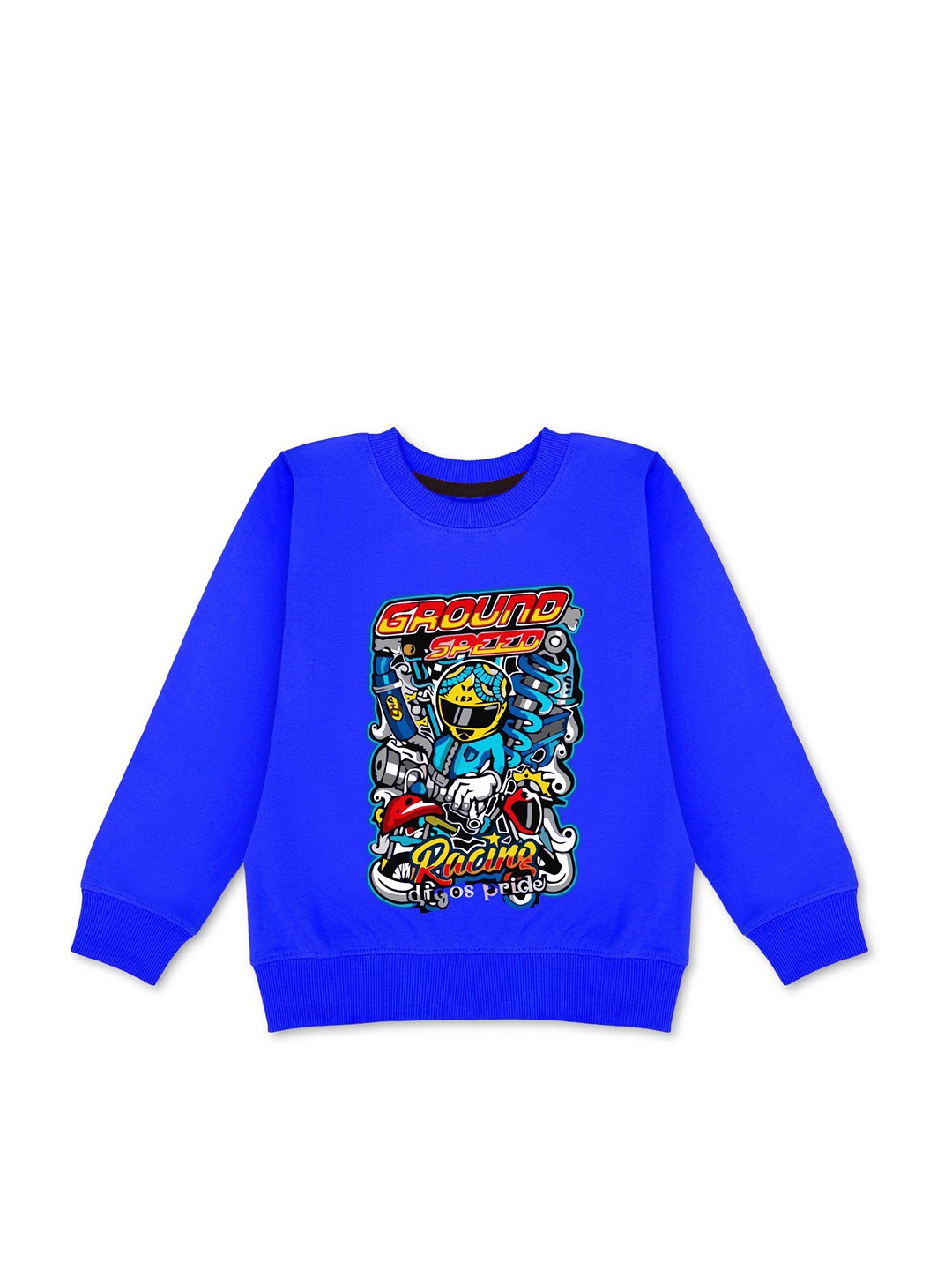 

HERE&NOW Boys Printed Fleece Sweatshirt, Blue