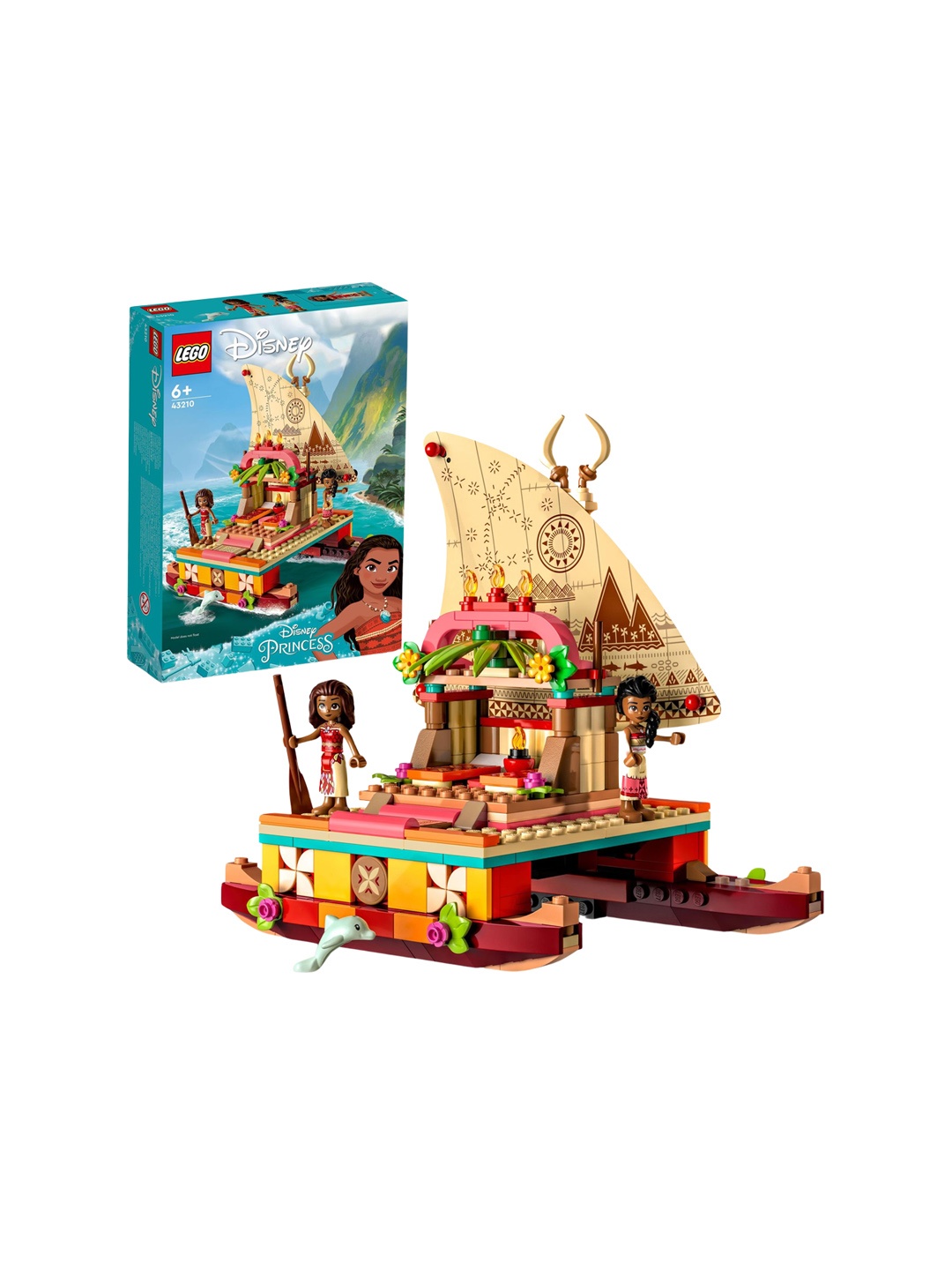 

LEGO Kids Disney Moanas Wayfinding Boat, Cream