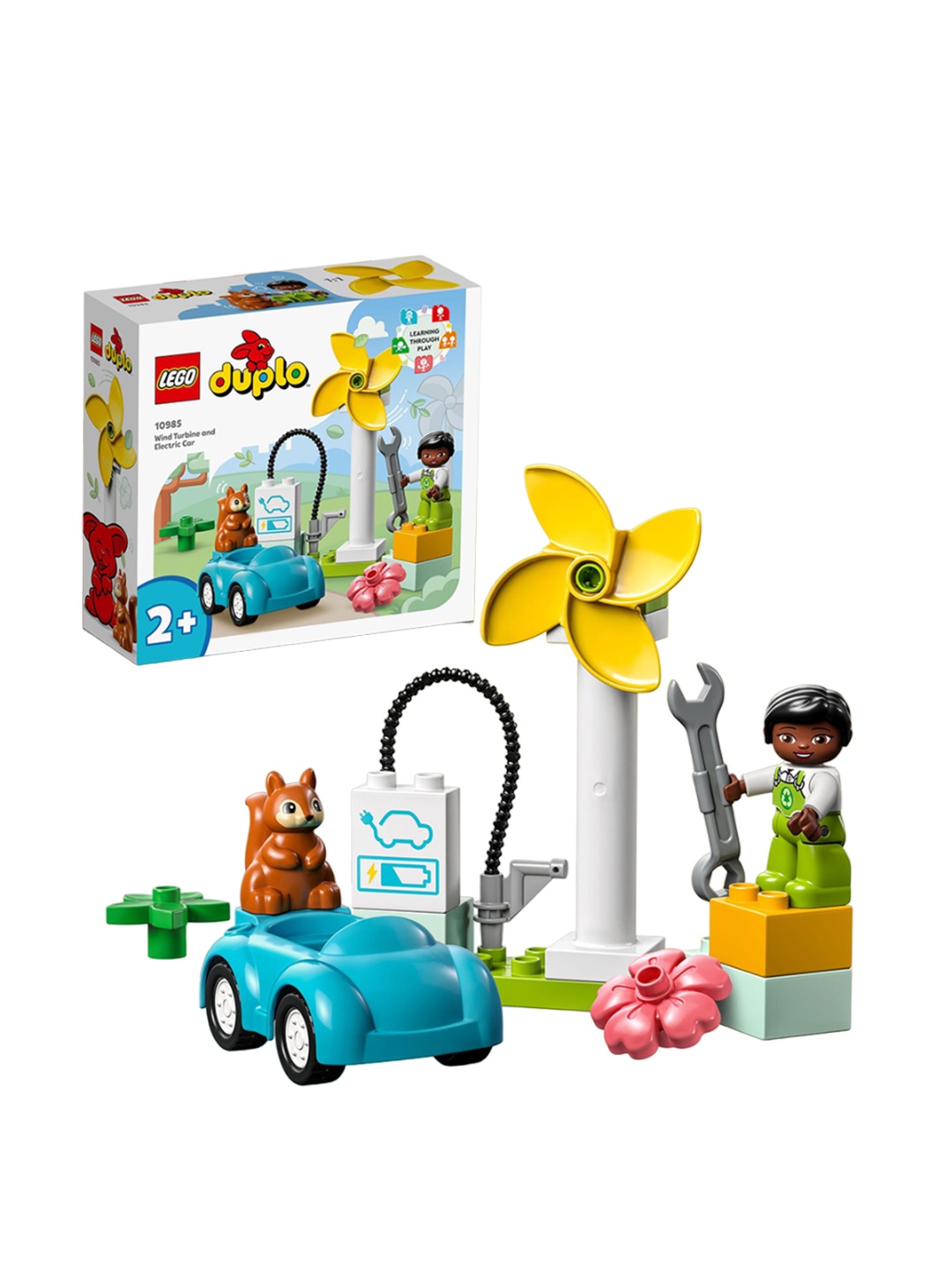 

LEGO Kids Duplo Town Wind Turbine and Electric Car, Blue