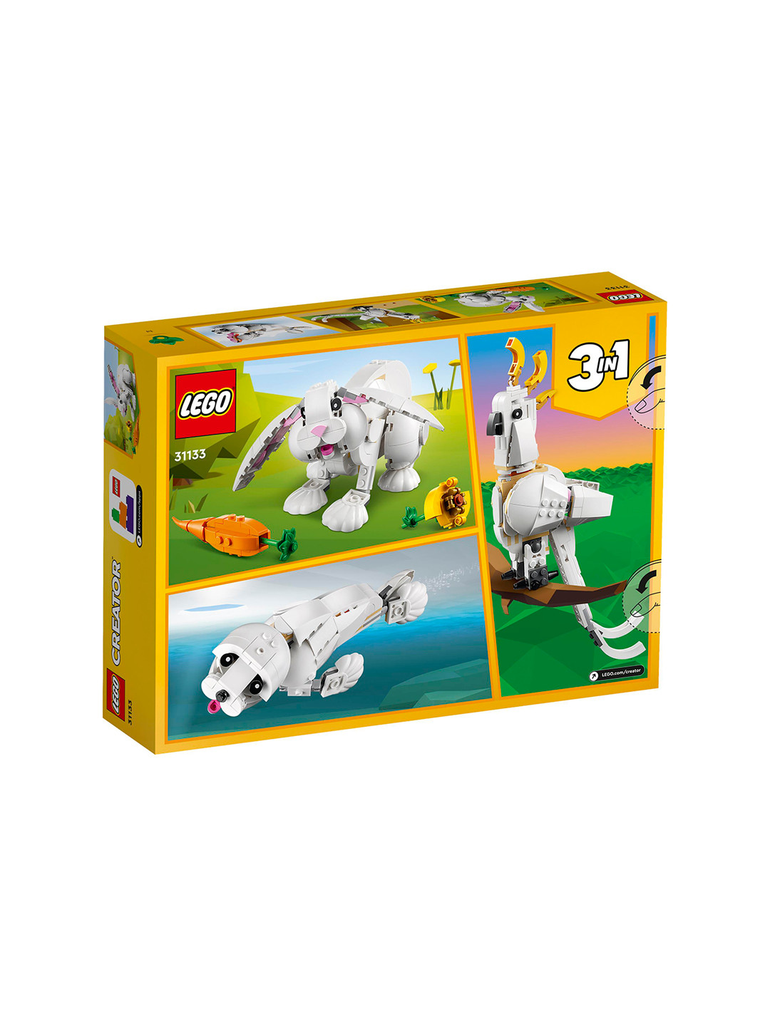 

LEGO Kids Creator 3in1 Rabbit Construction Toy, White