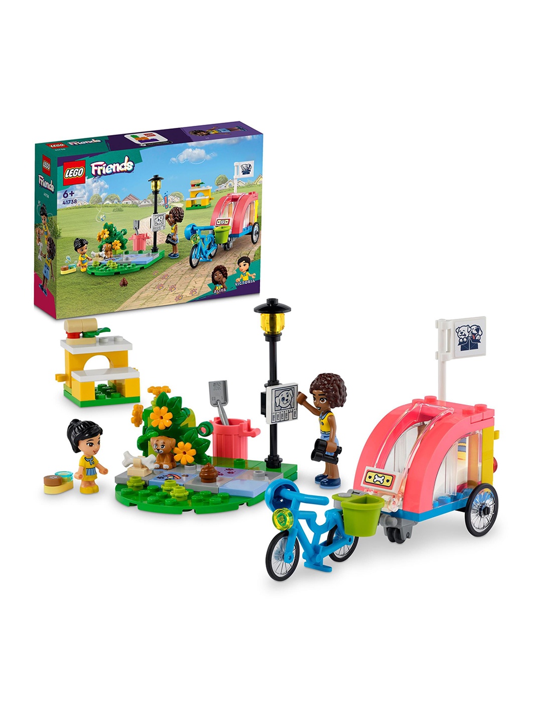 

LEGO Kids Friends Dog Rescue BikeConstruction Toys, Pink