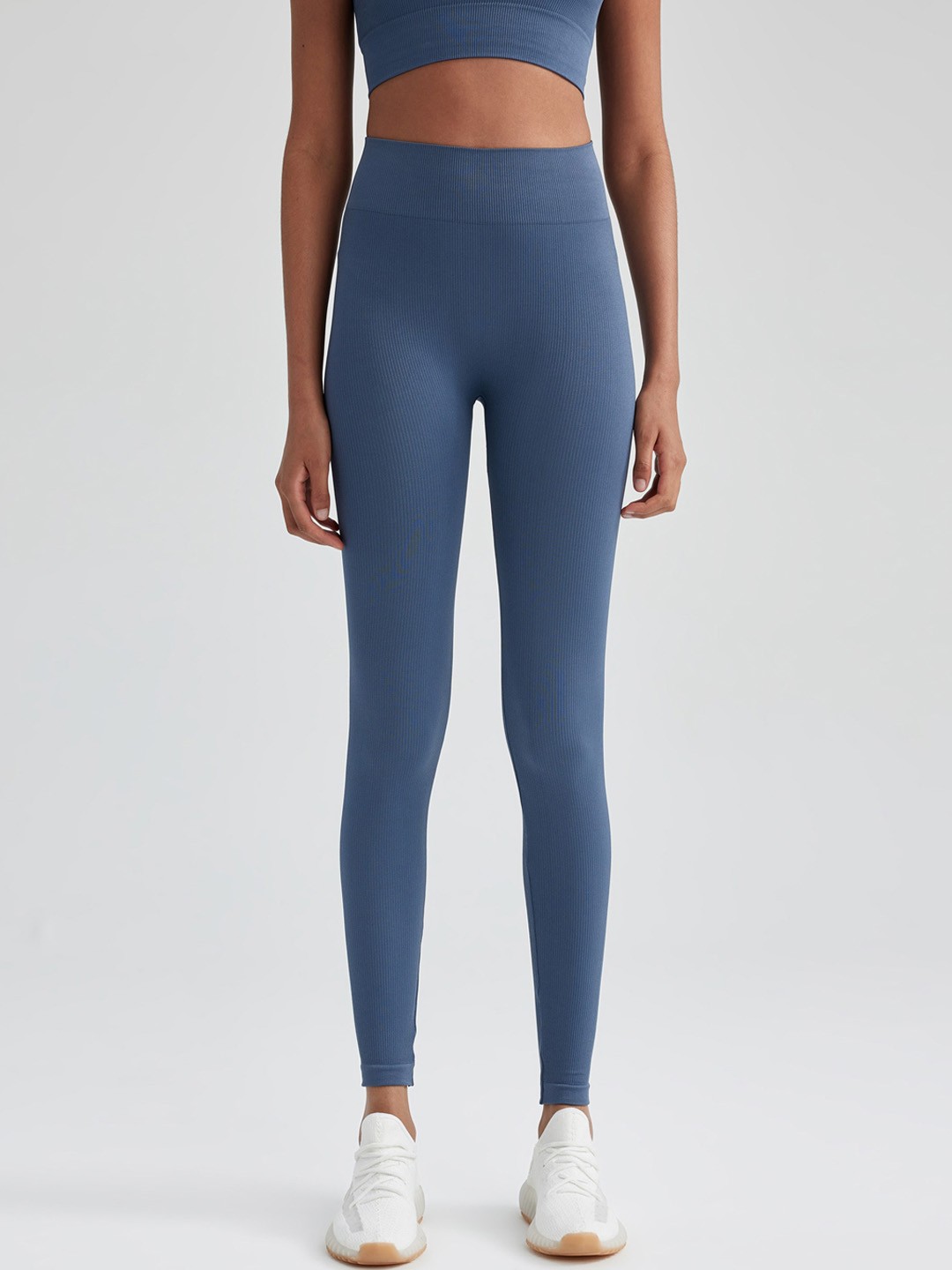 

DeFacto Women Ankle Length Sports Tights, Blue