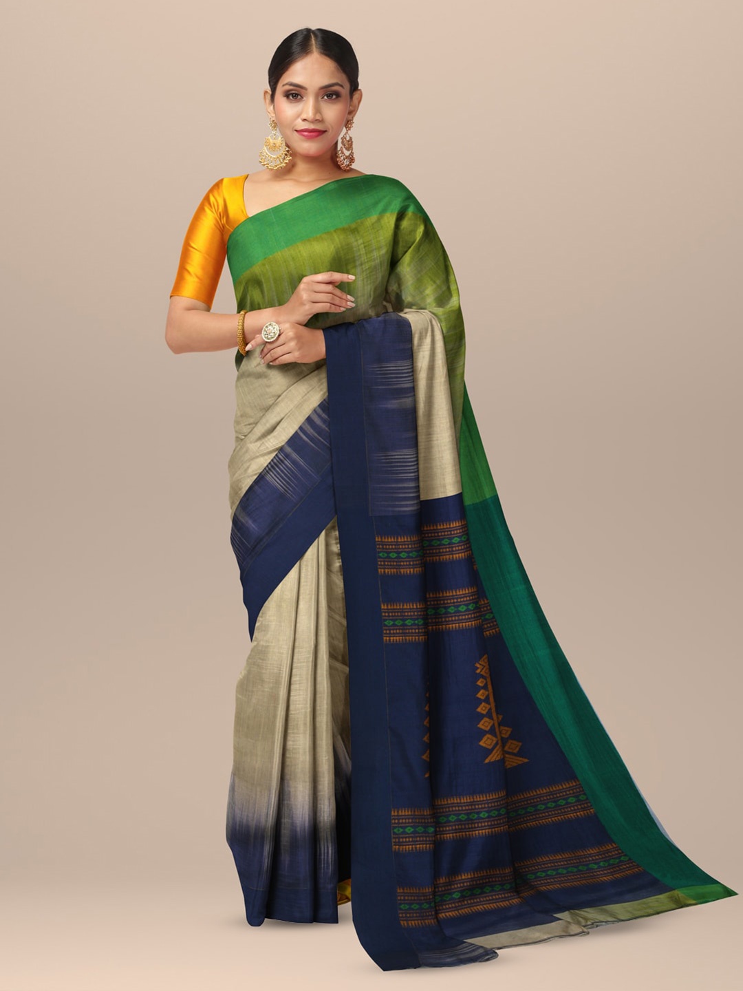 

SARIKA Ombre Saree, Beige