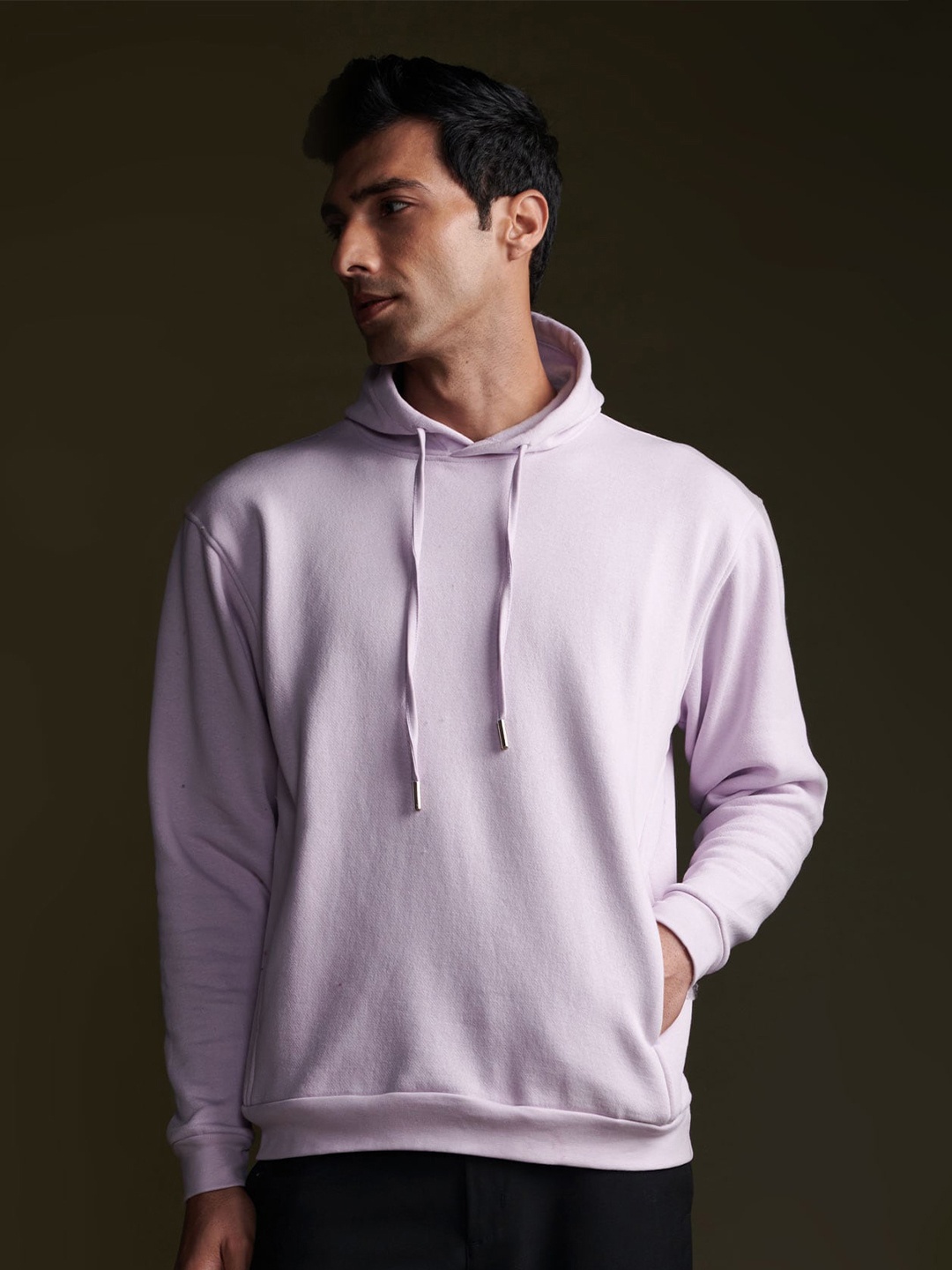

Beyours Hooded Cotton Sweatshirt, Lavender
