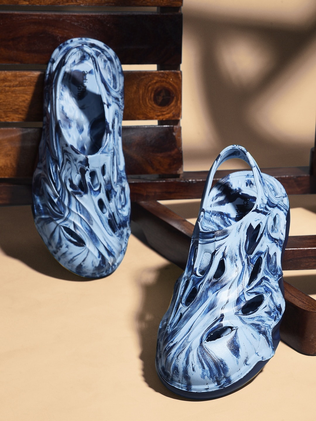 

Action EVA Flotter Men Printed Clogs, Blue