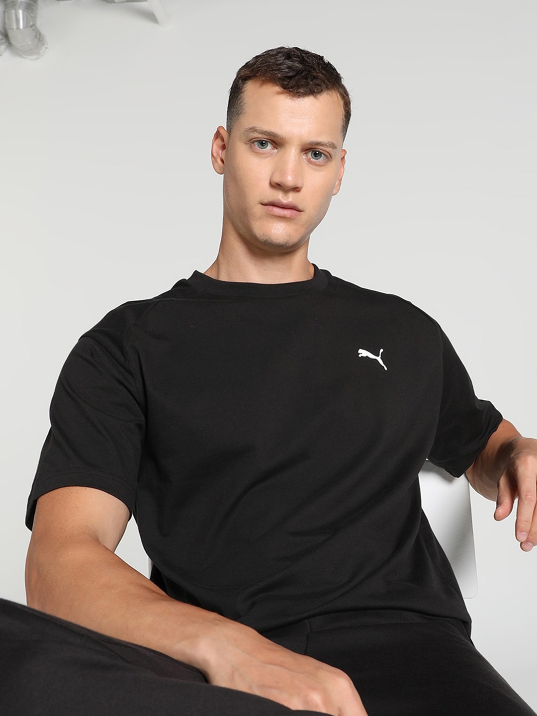 

Puma RAD-CAL Relaxed-Fit Raglan-Sleeve T-Shirt, Black