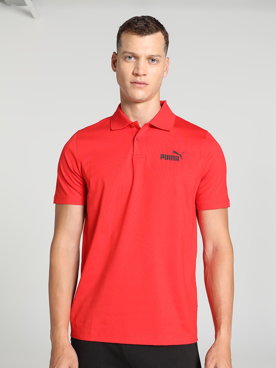 

Puma Ess Jersey Polo T-Shirt, Red