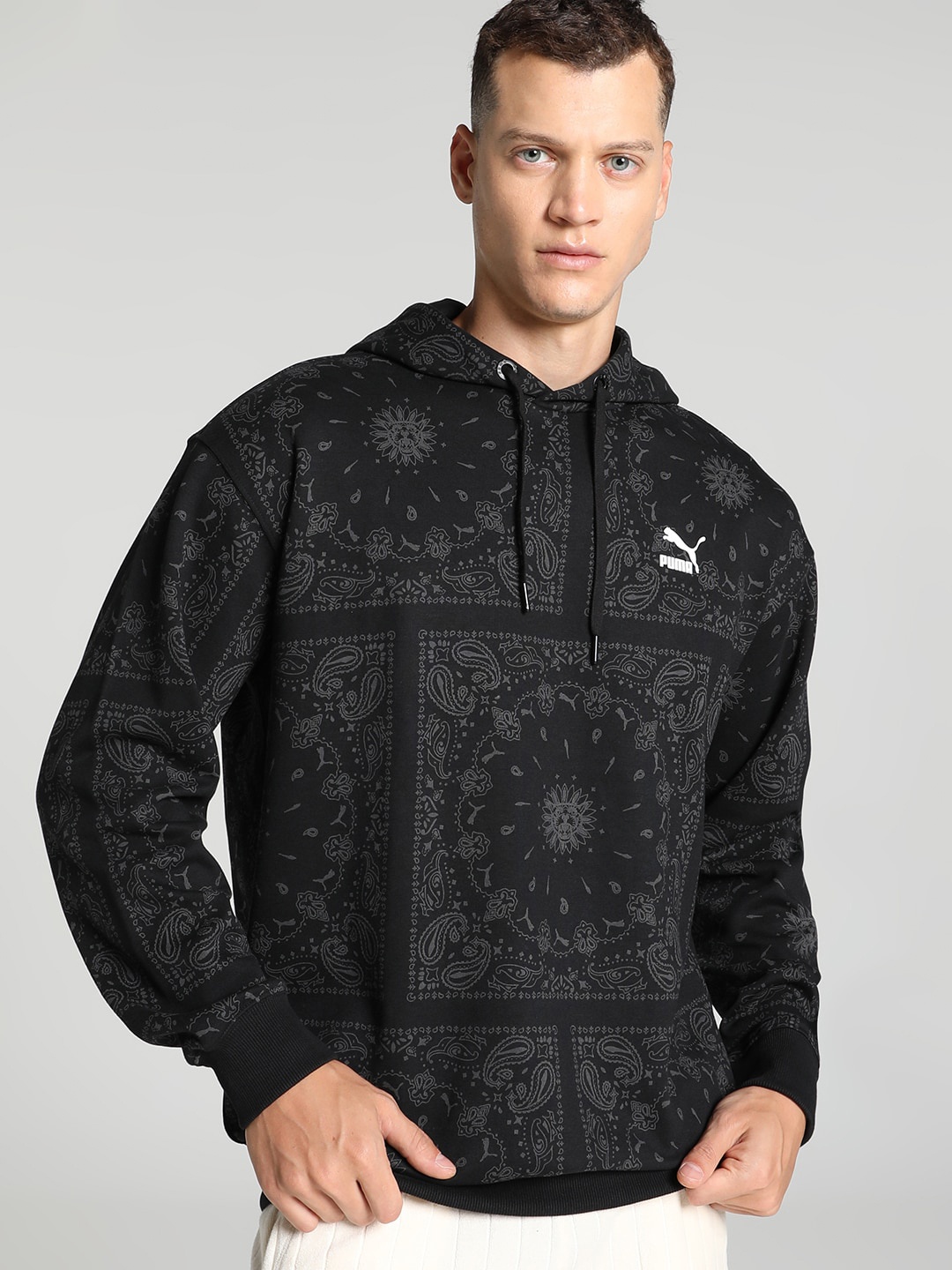 

Puma Classic Paisley Hoodie, Black
