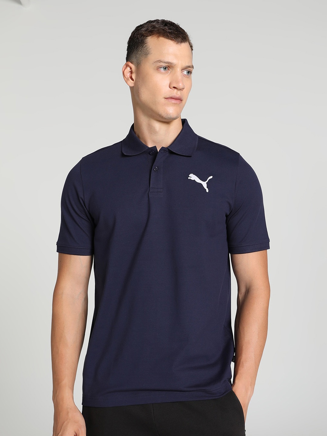 

Puma Ess Pique Polo T-Shirt, Navy blue