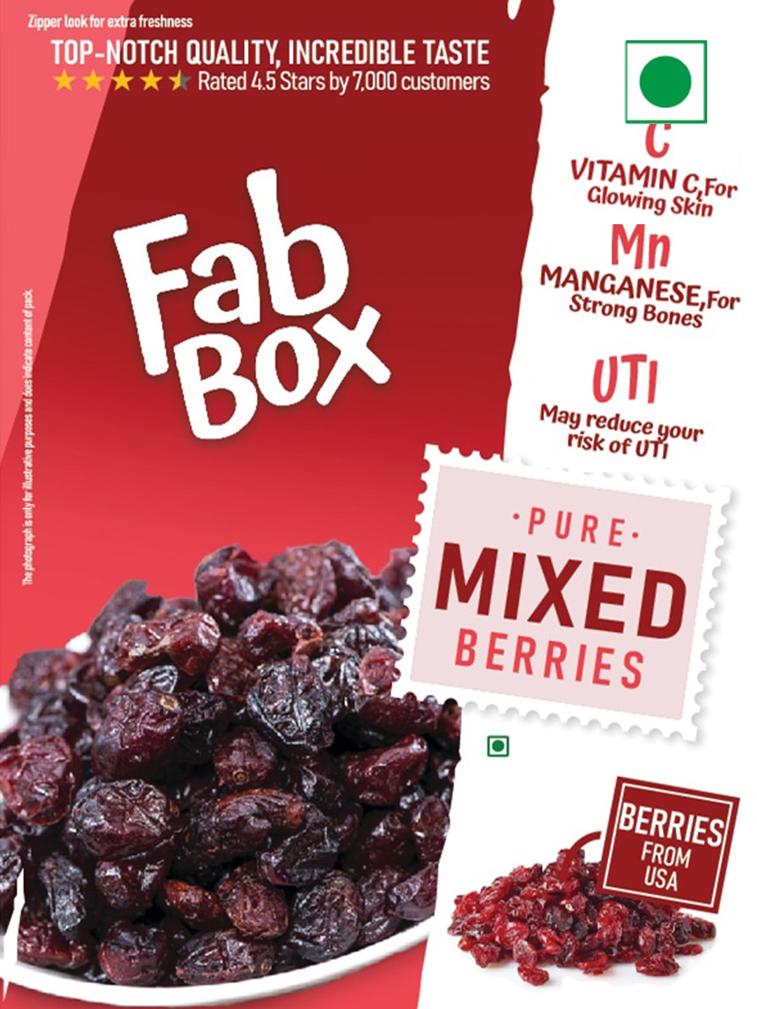 

FabBox Mixed Berries-150g, Burgundy