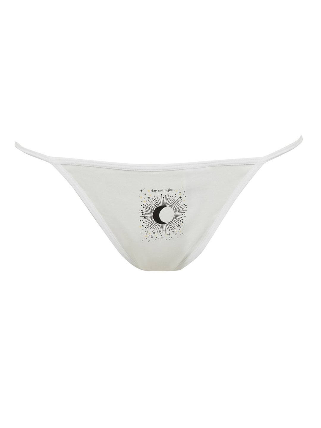 

DeFacto Graphic Printed Thong Briefs, White