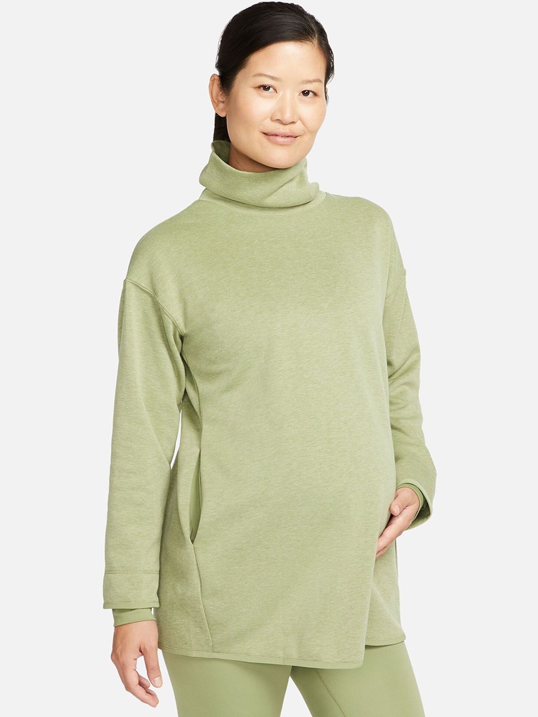 

Nike Maternity Turtle Neck Pullover Sweatshirt, Green