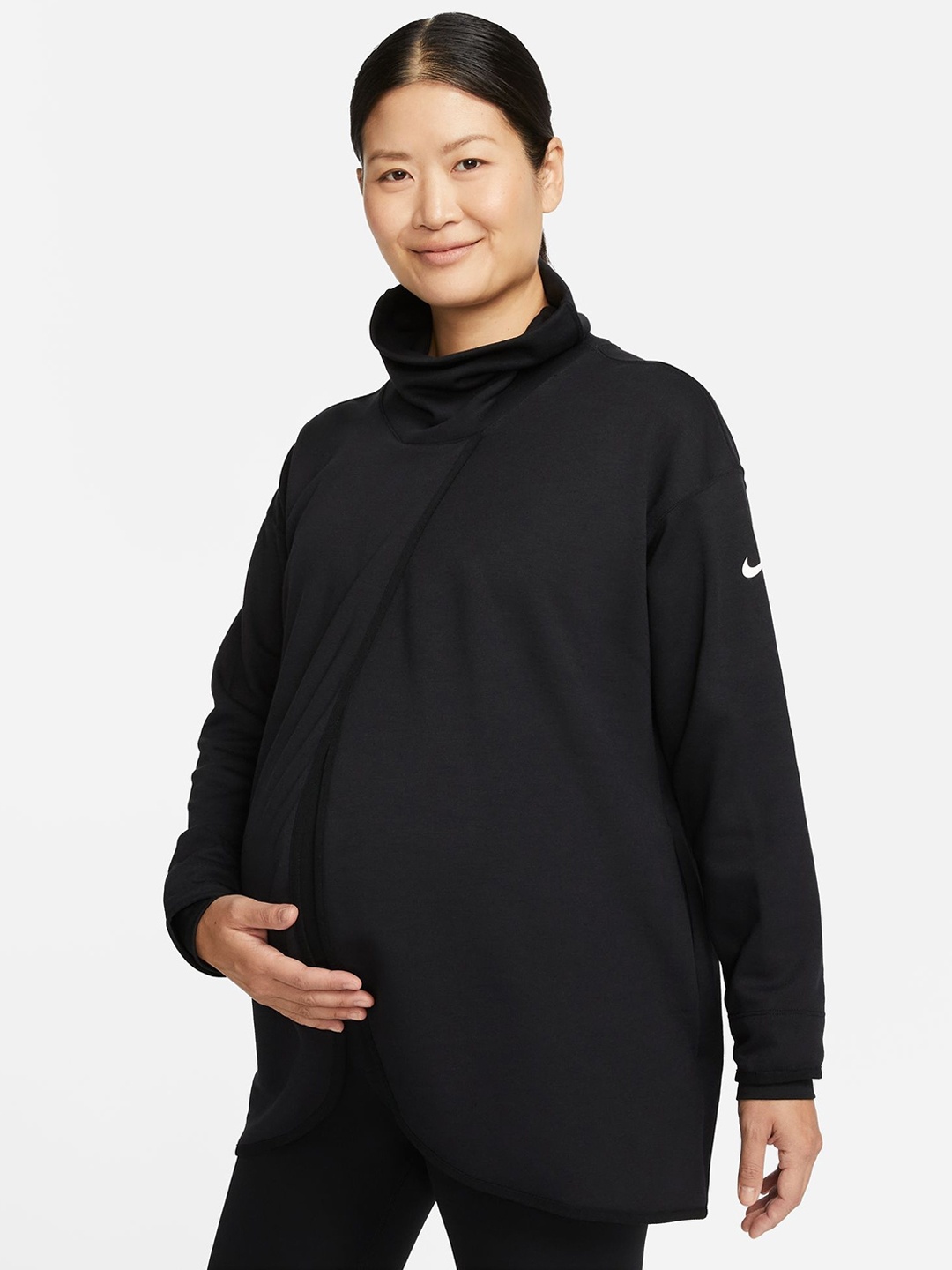 

Nike Maternity Turtle Neck Pullover Sweatshirt, Black