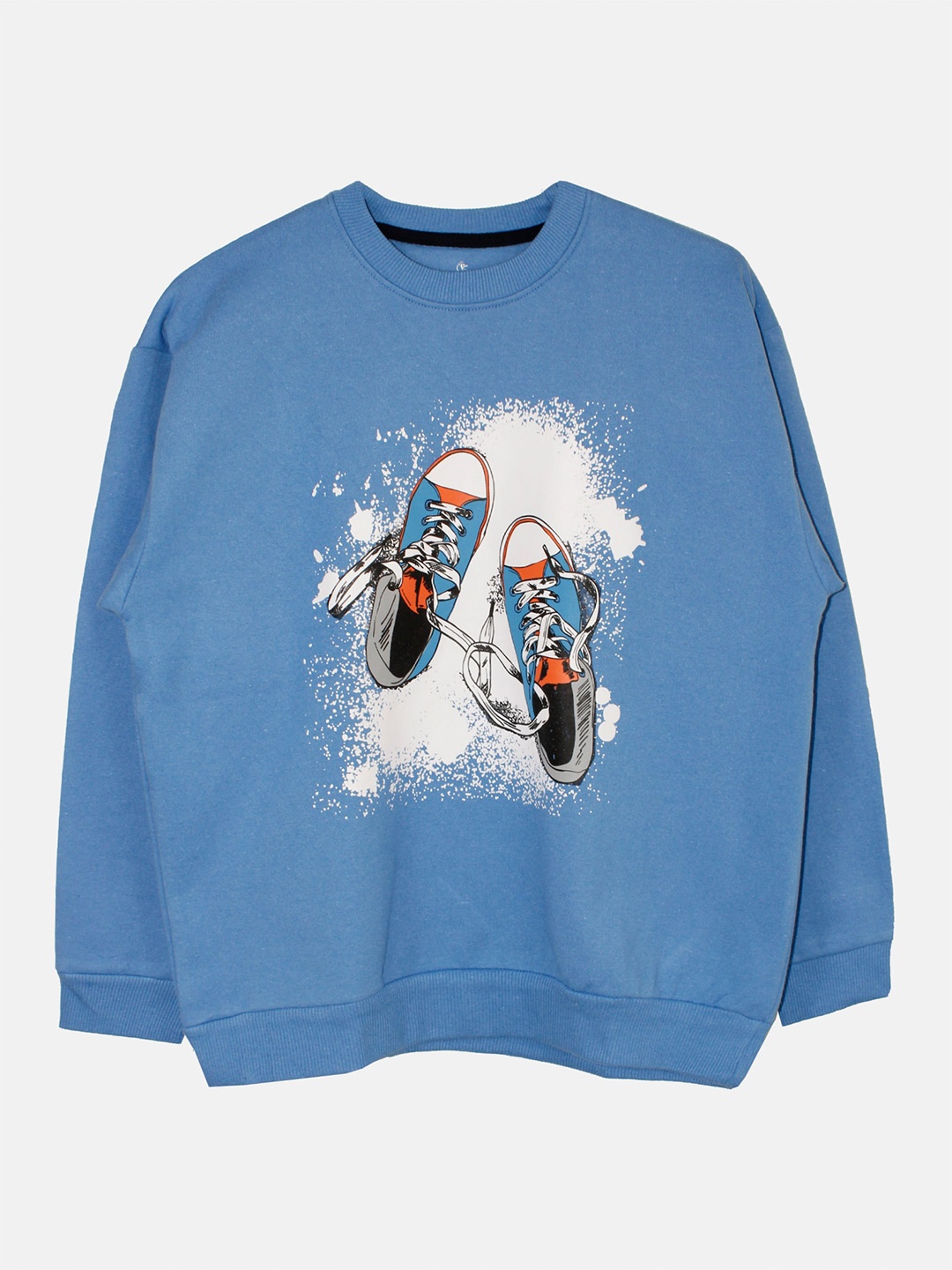

KiddoPanti Boys Graphic Printed Sweatshirt, Blue