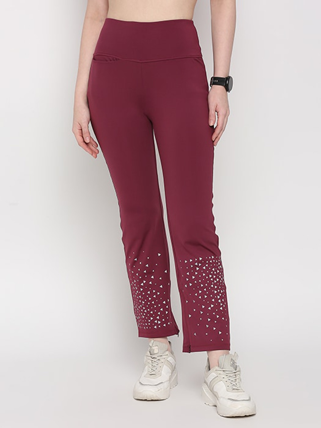 

Tuna London Womens Regular Fit Track Pants, Maroon