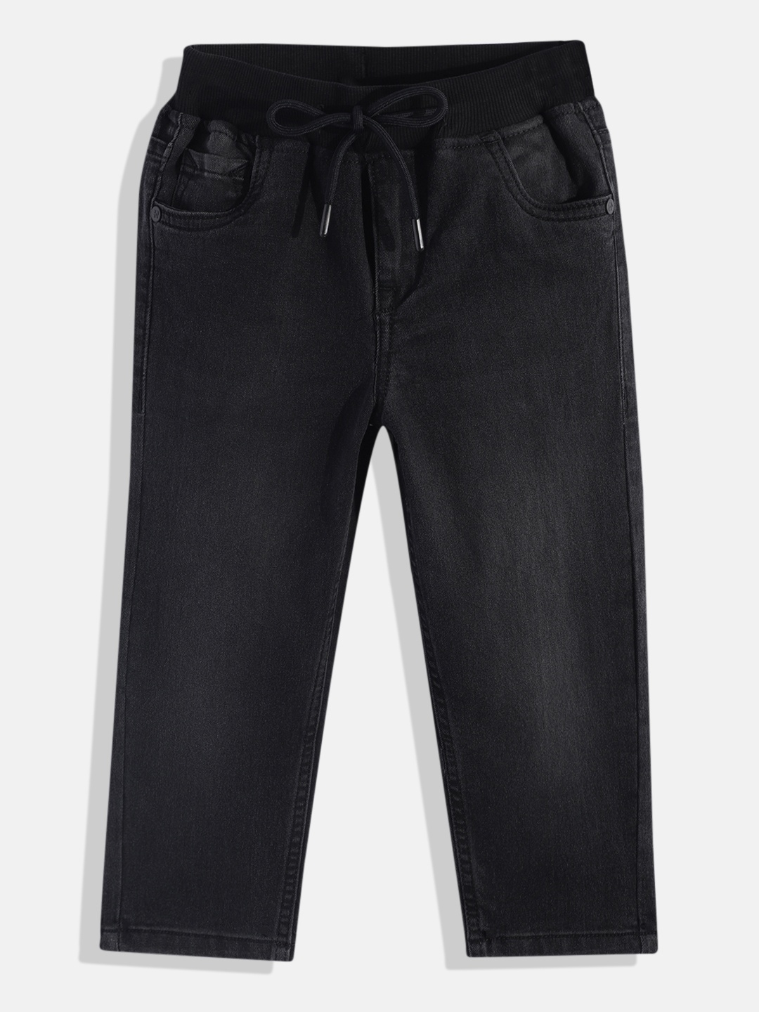 

HERE&NOW Boys Slim Fit Clean Look Jeans, Black