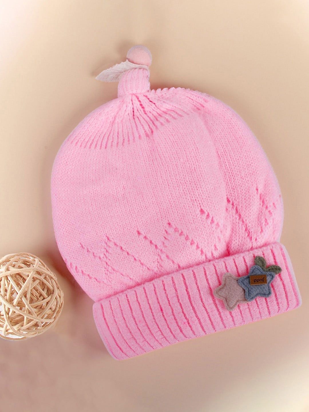 

Baby Moo Kids Woollen Beanie, Pink