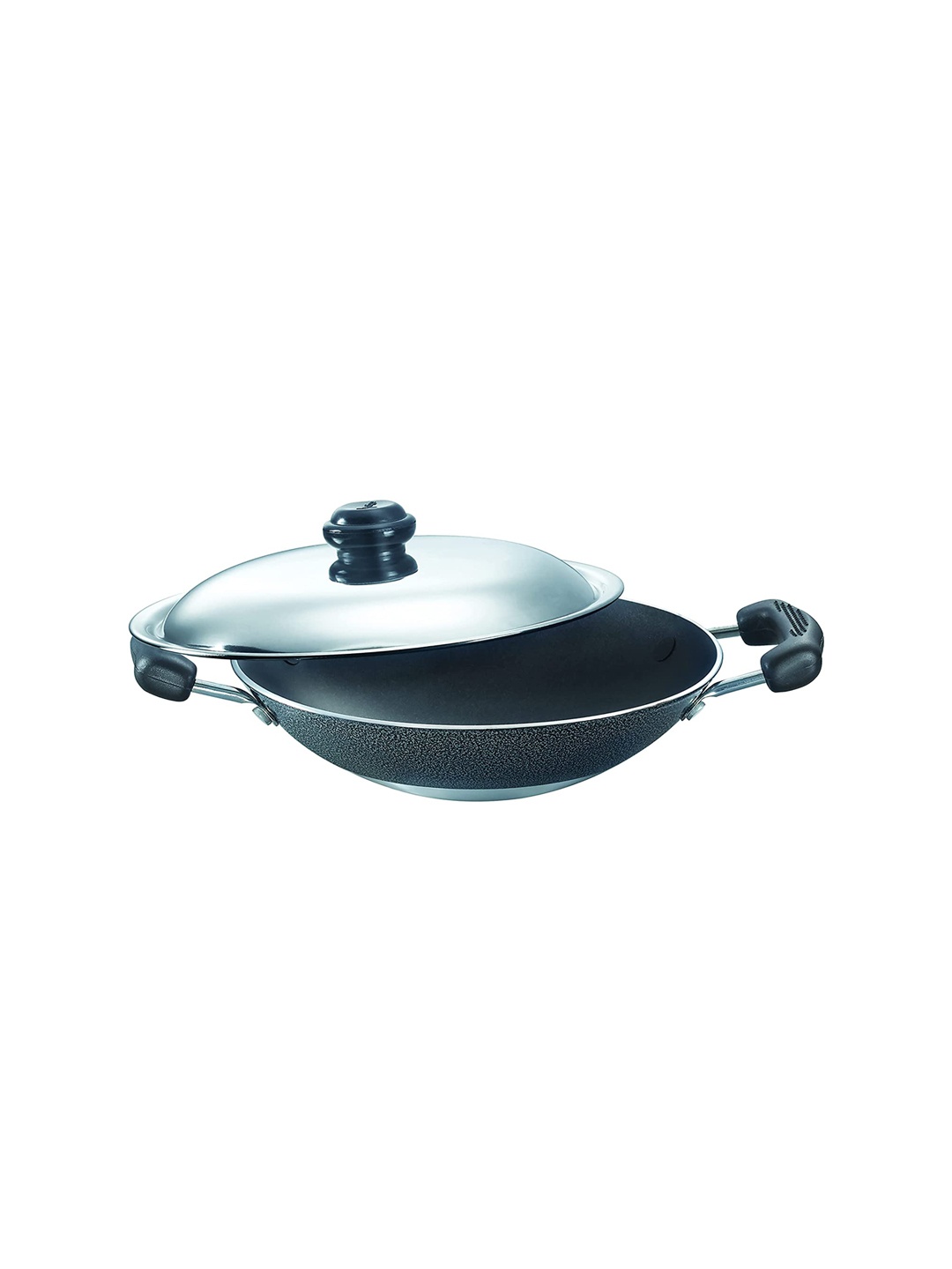 

Prestige Omega Select Plus Black Non-stick Deep Appam Patra With Lid 1L