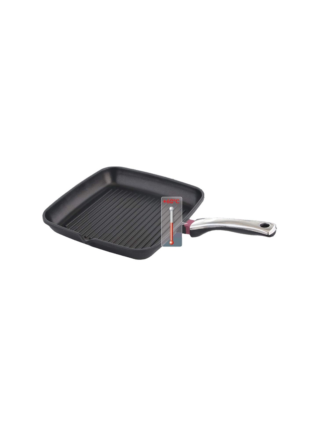 

Prestige Black Die Cast Plus Aluminium Square Grill Pan