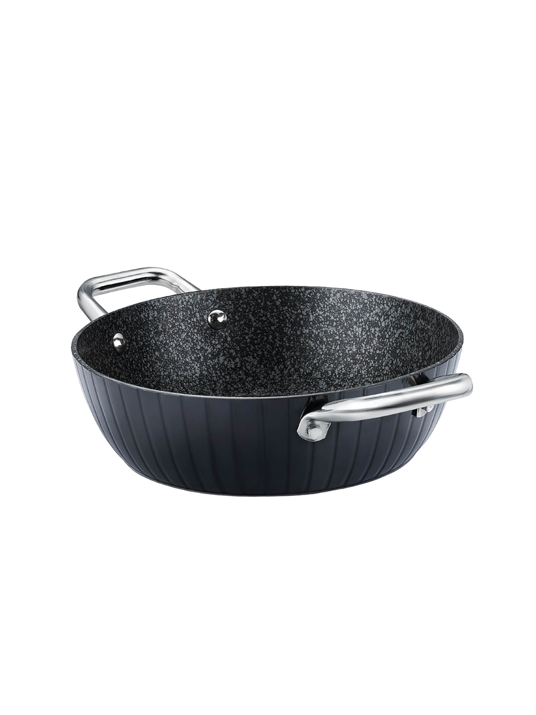 

Prestige Durastone Black 6 Layer Non-Stick Kadai With Glass Lid - 3.8L