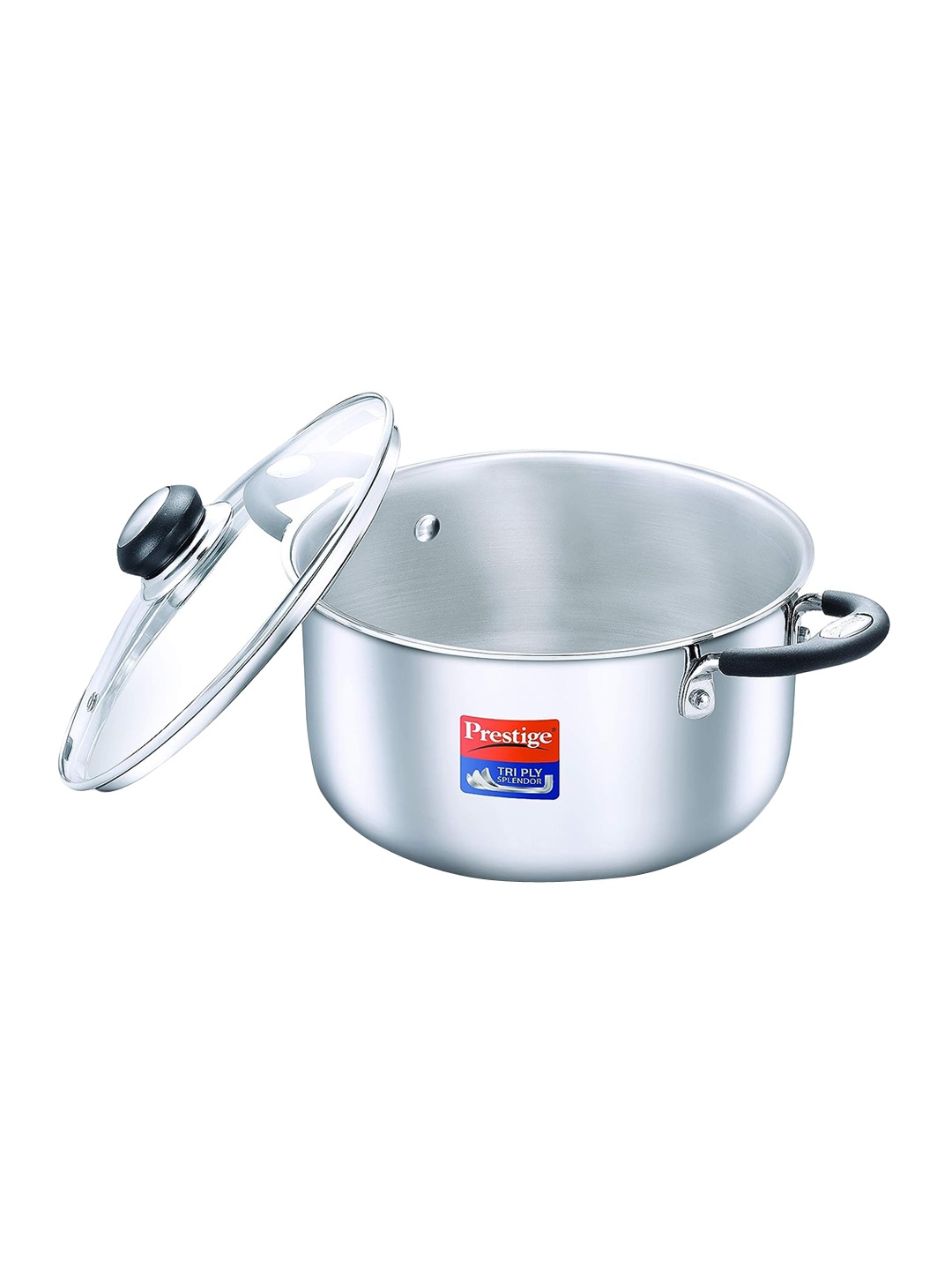 

Prestige Tri Play Splendor Stainless Steel Casserole With Lid 5.5 L, Silver