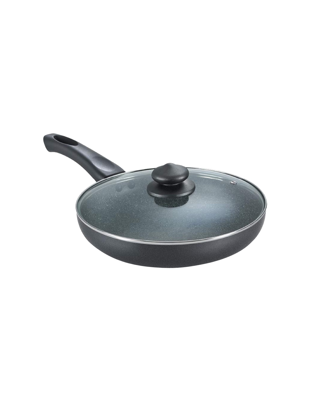 Prestige Omega Deluxe Black Granite Non-Stick Frying Pan With Lid 1.7 L