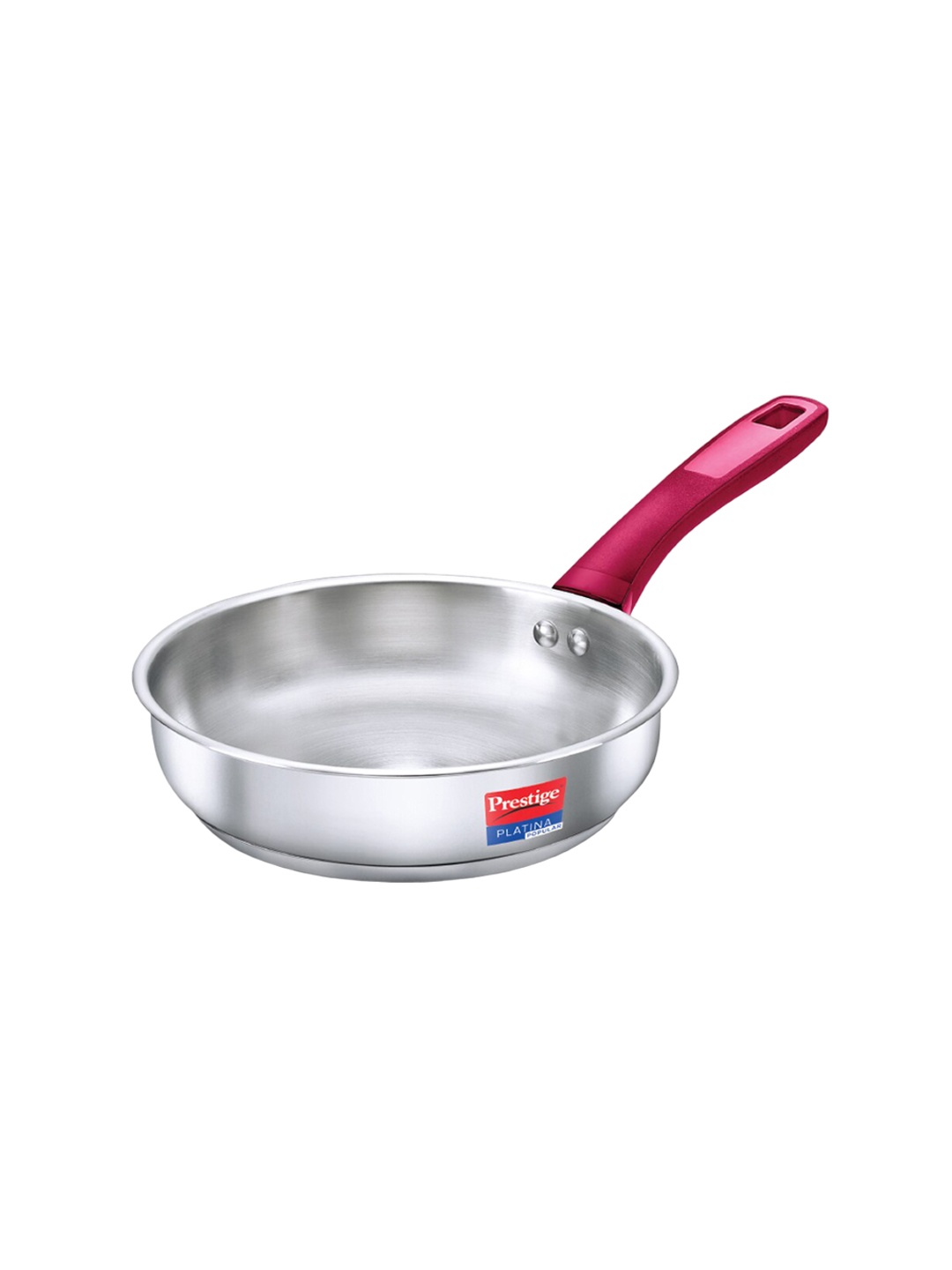 

Prestige Platina Popular Stainless Steel Induction Base Frying Pan-2.25 L, Silver