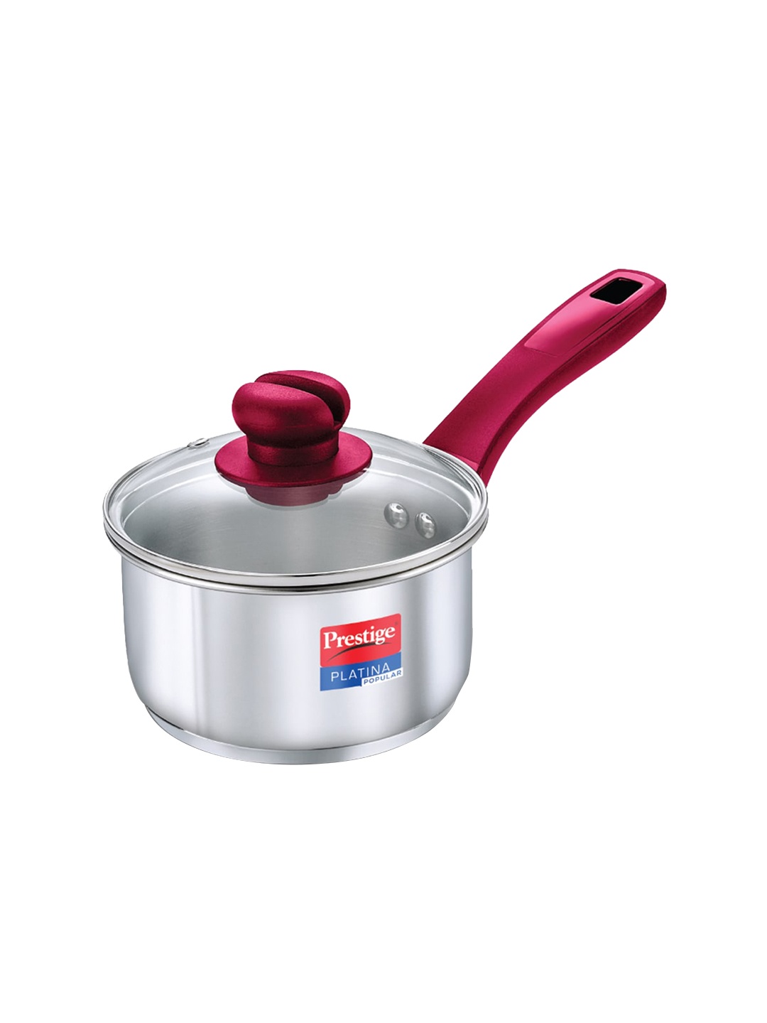 

Prestige Platina Popular Sauce Pan With Lid 1L, Silver