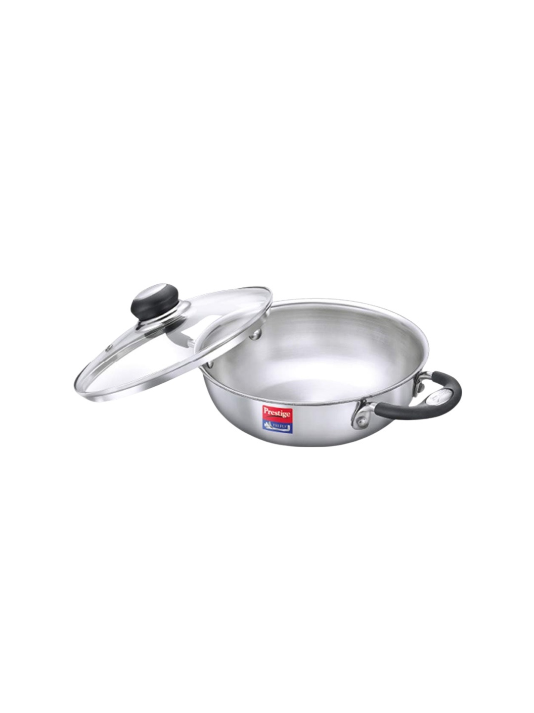 

Prestige Tri Ply Splendor Stainless Steel Kadai With Lid - 3.25 L, Silver