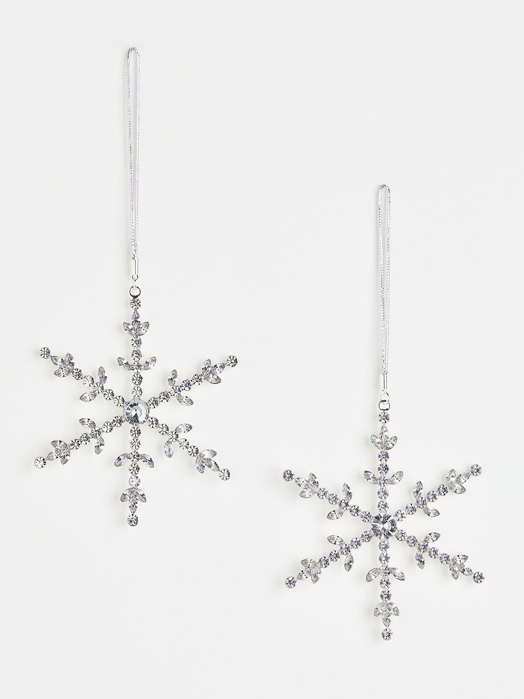

H&M Silver-Toned 2-Pack Christmas Tree Decorations