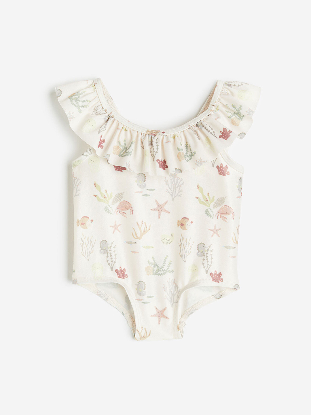 

H&M Boys Printed Flounce-Trimmed Swimwear, Multi