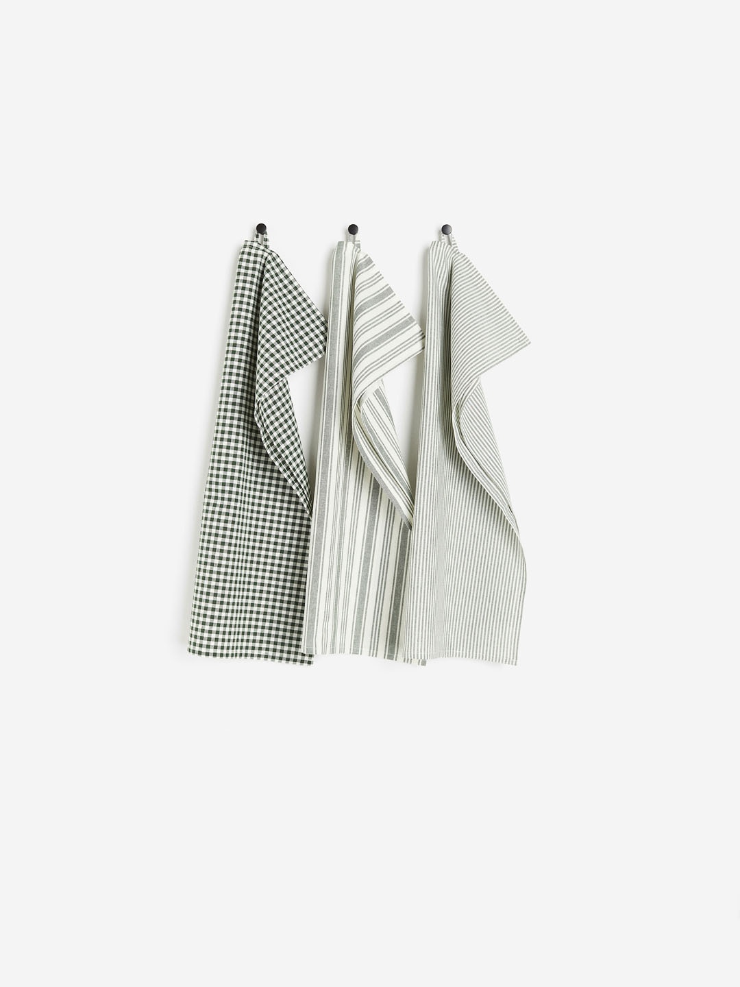 

H&M Green 3-Pack Cotton Tea Towels