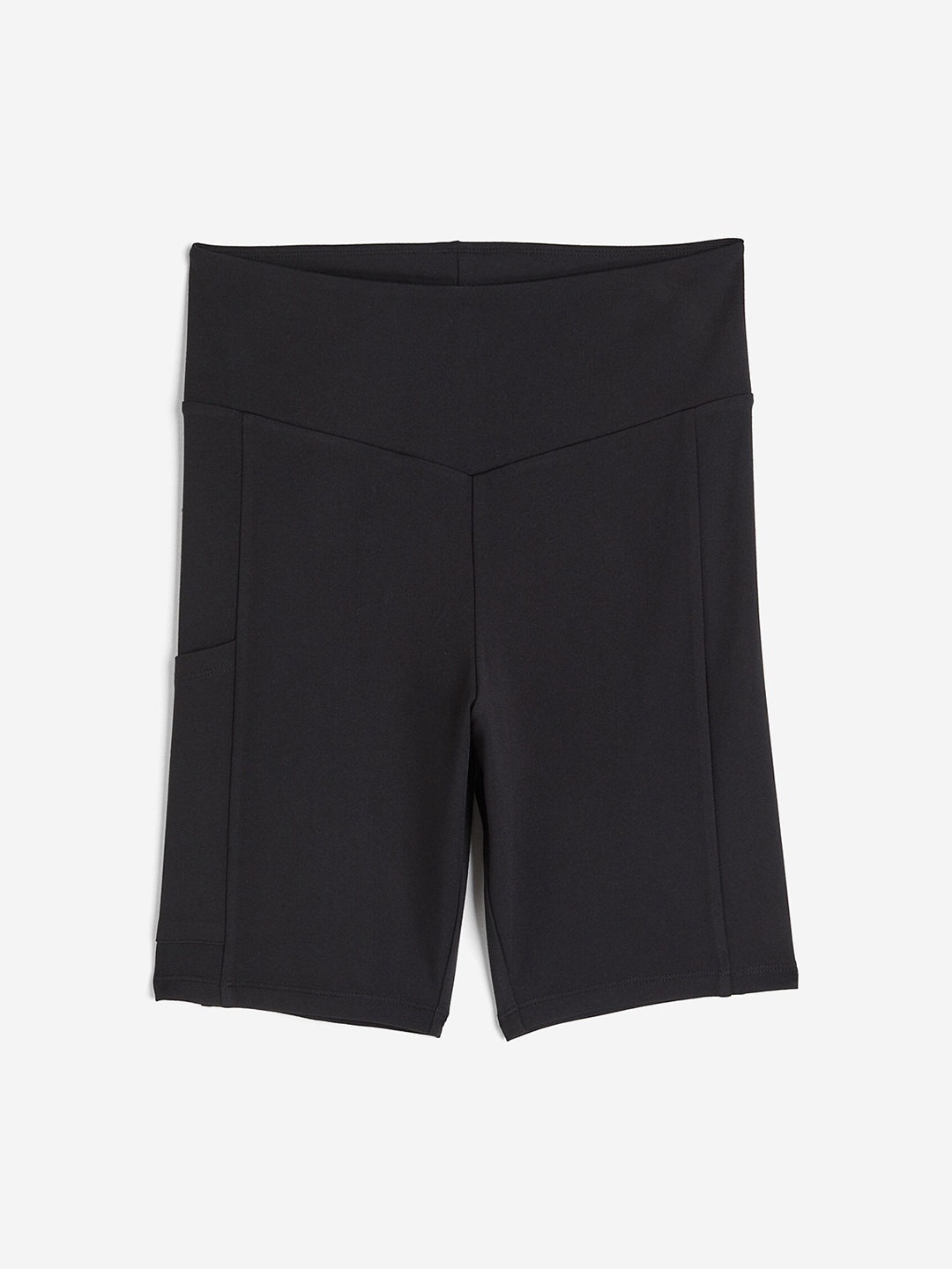 

H&M Pocket-Detail Cycling Shorts, Black