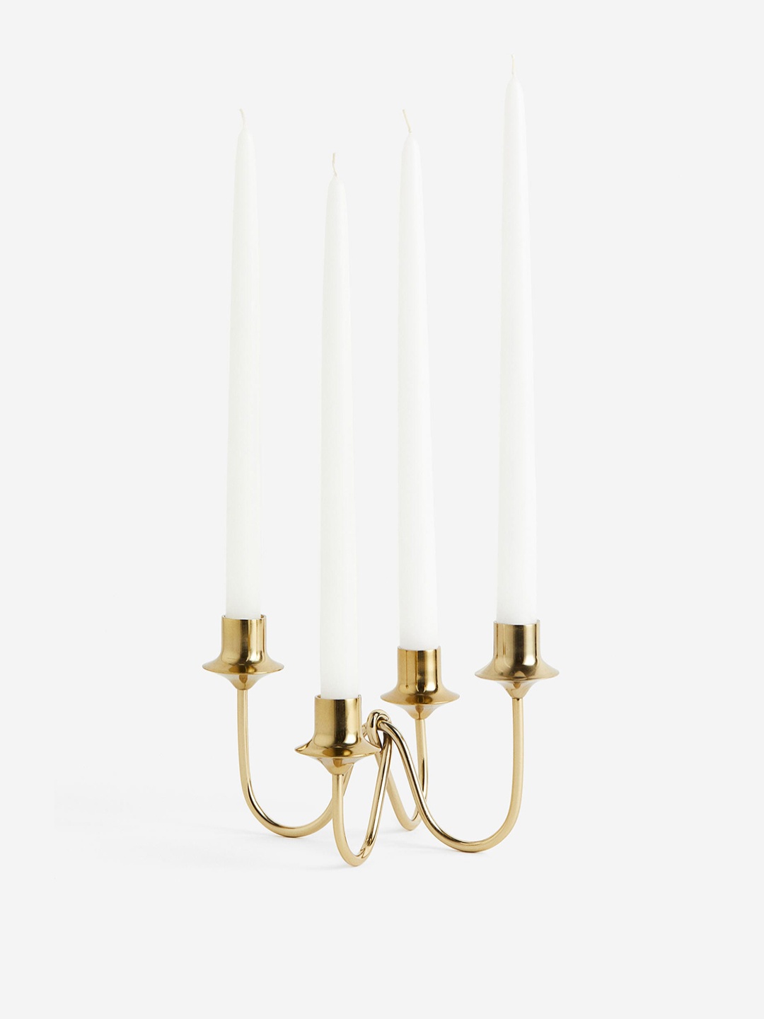 

H&M Beige Metal Candelabra